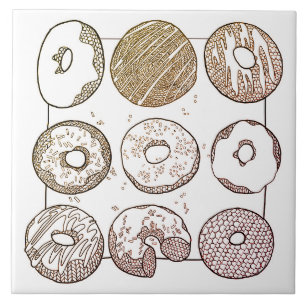 STRICK DONUTS 6x6 Keramik Tile Fliese