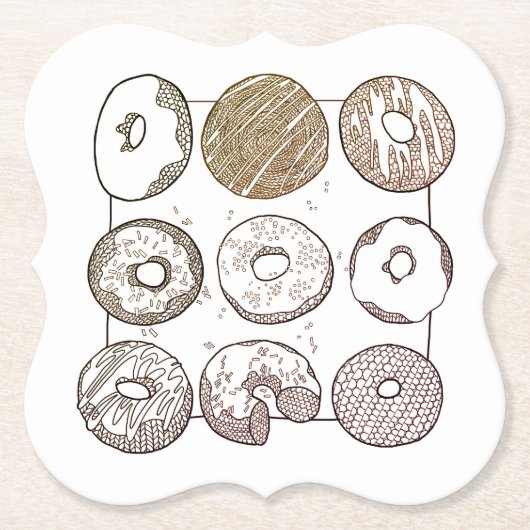 STRICK-DONUTS-Bracket-Untersetzer Untersetzer (Vorderseite)