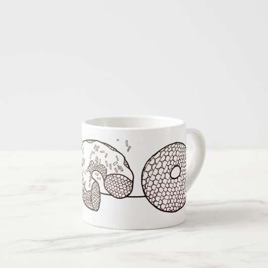 STRICK DONUTS Espresso Cup Espressotasse (Vorderseite Rechts)