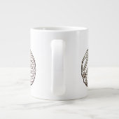 STRICK-DONUTS Große weiße Tasse (Rückseite)