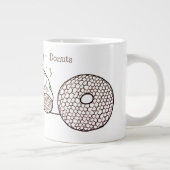 STRICK-DONUTS Große weiße Tasse (Rechts)