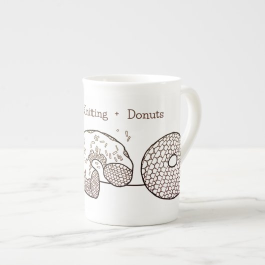 STRICK DONUTS Knochenerkrankung Tasse (Vorderseite Rechts)