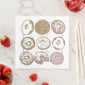 STRICK DONUTS Standard Dinner Paper Napkins Serviette (Beispiel)