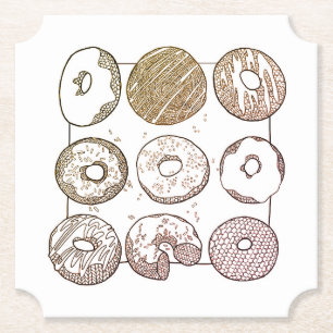 STRICK DONUTS Ticket Paper Untersetzer