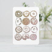 STRICK DOZEN DONUTS 3.5x5 Flachkarte Karte (Stehend Vorderseite)