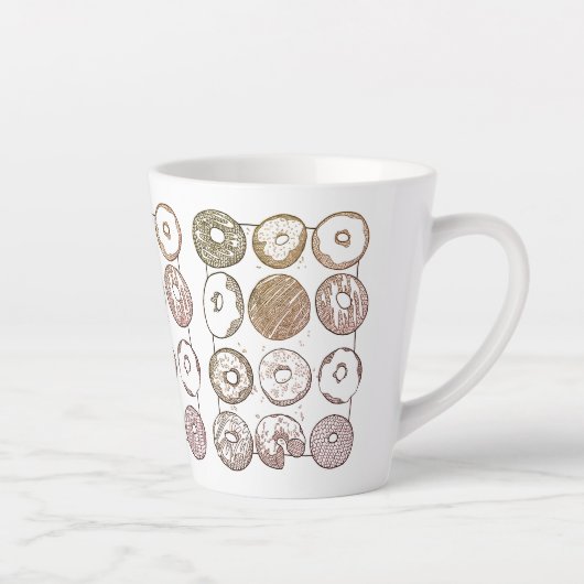 STRICK DOZEN DONUTS Latte Tasse (Rechts)