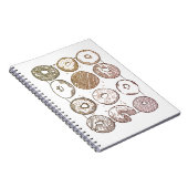 STRICK DOZEN DONUTS SpiralNotebook Notizblock (Rechte Seite)