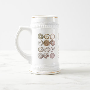 Strick DOZEN DONUTS Stein Bierglas