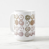 STRICK DOZEN DONUTS Tall White Tasse (Vorderseite Links)