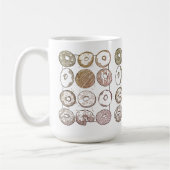 STRICK DOZEN DONUTS Tall White Tasse (Links)