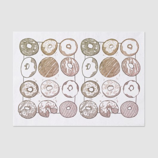 STRICK DOZEN DONUTS Tissue Seidenpapier (Vorderseite)