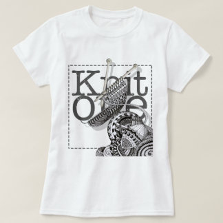 Strick eine Gekritzel-Kunst T-Shirt