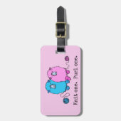 Strick eins, purl eins. Niedliche Schafe. Personal Gepäckanhänger (Vorderseite vertikal)