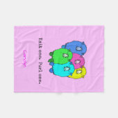 Strick eins Purl One Flock von Schafen Personalisi Fleecedecke (Vorderseite (Horizontal))