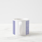 STRICK Espresso Cup BLAU & WEISS Espressotasse (Rückseite)