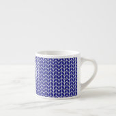STRICK Espresso Cup BLAU & WEISS Espressotasse (Rechts)