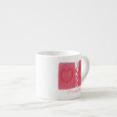 Strick Espresso Cup + Text Espressotasse (Vorderseite Rechts)
