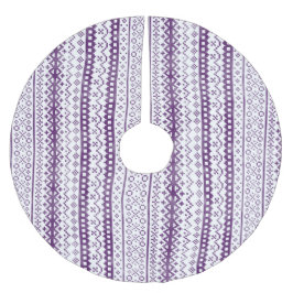 Strick Faded Fair Isle Watercolor Cabino lila Polyester Weihnachtsbaumdecke