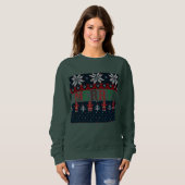 Strick Frohe Weihnachten Sweatshirt (Vorne ganz)