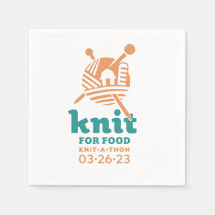 Strick für Ernährung Napkins Serviette