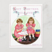 Strick Gemeinsam in der Liebe Inspiration Postkart Postkarte (Vorderseite)