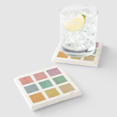 Strick gemusterte Untersetzer (Seitenansicht)