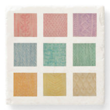 Strick gemusterte Untersetzer