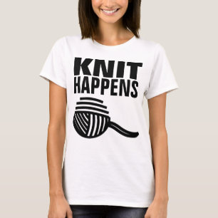 STRICK GESCHIEHT, lustige strickende Stricker-T - T-Shirt