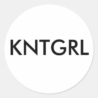 Strick Girl Sticker