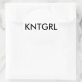 Strick Girl Sticker (Tasche)