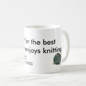 Strick-Häkelarbeit-Tasse Kaffeetasse (VorderseiteRechts)