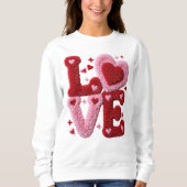 Strick Häkelliebe Valentins Pullover Geschenk für  (Vorderseite)