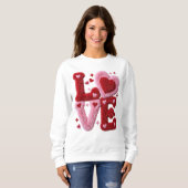 Strick Häkelliebe Valentins Pullover Geschenk für  (Vorne ganz)