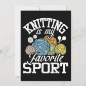 Strick Happens Funny Knitter Shirt Knitter Pride Einladung (Vorderseite)