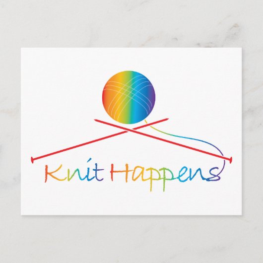 Strick Happens Postkarte (Vorderseite)