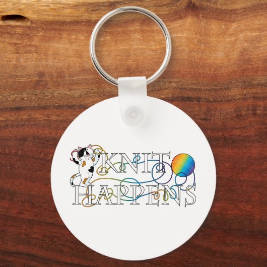 Strick Happens Schlüsselanhänger (Vorderseite)