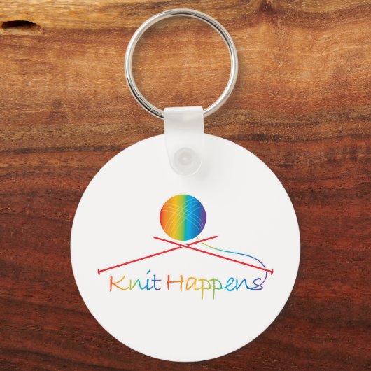 Strick Happens Schlüsselanhänger (Vorderseite)