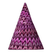 Strick Harmonie: Lila Streifen Textur Partyhütchen (Rechts)