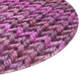 Strick Harmonie: Lila Streifen Textur Schneidebrett (Ecke)