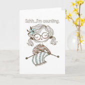 Strick Heart Knitting Supplemente Nähzähler Karte (Gelbe Blume)