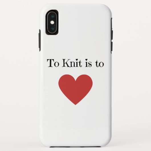 Strick heißt Liebe - Case-Mate iPhone Hülle (Rückseite)