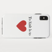 Strick heißt Liebe - Case-Mate iPhone Hülle (Rückseite (Horizontal))