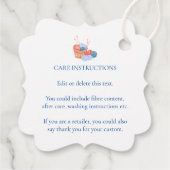 Strick Homemade Hang Tag Geschenkanhänger (Rückseite)