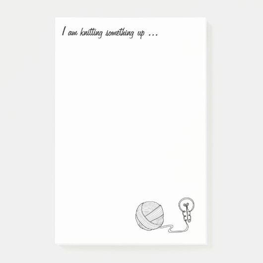 Strick Inspirationen Nachhinweise Post-it Klebezettel (Vorderseite)