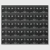 Strick Krippe Christlich Weihnachten Rot Weiß Geschenkpapier (Flach)