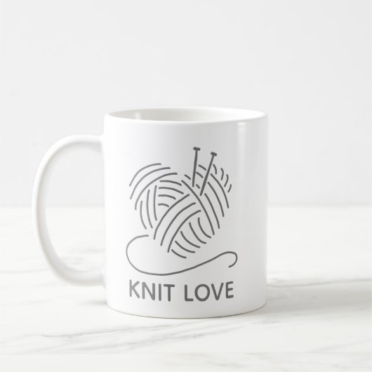 Strick Liebe Tasse (Links)