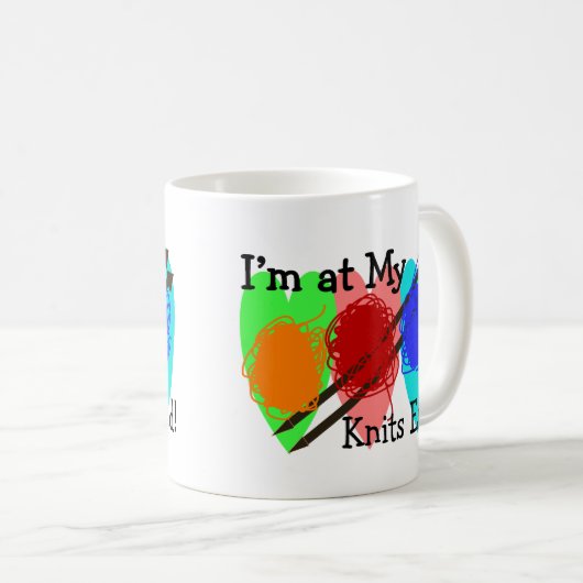 Strick-Liebhaber-Geschenke Kaffeetasse (VorderseiteRechts)