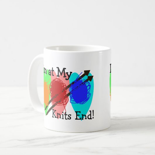 Strick-Liebhaber-Geschenke Kaffeetasse (Vorderseite Links)