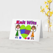 Strick Liebhaber Geschenke Karte (Gelbe Blume)