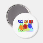 Strick Liebhaber Geschenke Magnet (Vorderseite/Rückseite)